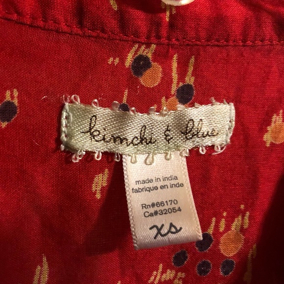 Kimchi & Blue Red Patterned Dress - Picture 6 of 7